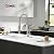 GIMILI Kitchen Faucet with Pull Down Sprayer Single Handle High Pressure Brushed Nickel Kitchen Sink Faucet Commercial Double-Headed Stainless Steel Kitchen Faucets Sink with Deck Plate