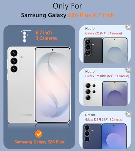Image of FNTCASE for Samsung Galaxy S26 Plus Case: Military Grade Drop Protection, 14ft Drop Tested, Screen Protector Included, Anti-Slip Anti-Fingerprint Dual Layer Shockproof Phone Case Cover (Mint Green)