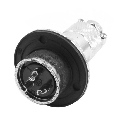 Adaptador Conector Circular Aviación 3 Pines Metal miniatura 1