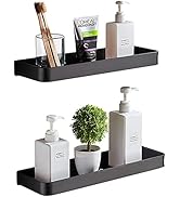 Mensole Doccia Senza Fori - Set 2 Pezzi, Alluminio E Vetro Smerigliato, 30 Cm, Argento - Foto 11