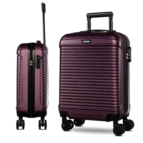 NOWI® Las Palmas Koffer Klein: 55x40x20cm Leichter Hartschalenkoffer mit Rollen, 34L passend für...