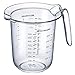 Westmark Jarra medidora, Escalas de medición multilingües y varias unidades de medida, Volumen de llenado: 0,5 l, Plástico, Transparente, 30642270