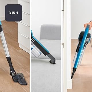 BLACK+DECKER - Scopa Elettrica con Filo 600W | 3 in 1 Scopa, Portatile e Lancia | Triplo Filtro Ciclonico + Filtro EPA Lavabile | Serbatoio Grande Capacità | Cavo 6m | Peso Leggero 2,5Kg