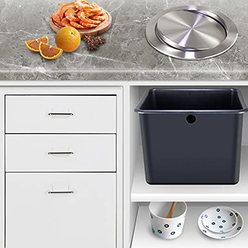 Couvercle à rabat équilibré pour poubelle de cuisine et de salle de bain