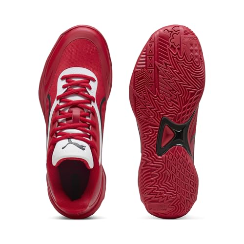 PUMA Men's All-Pro Nitro SkyBreak Sneaker, for All Time Red Black White, 14