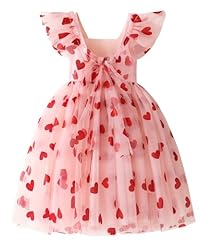 0-backless Ruffled Sleeve Pink Heart
