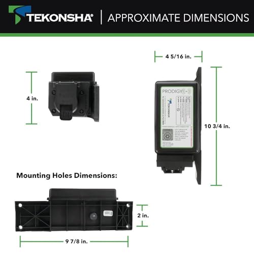 Tekonsha 902503 Prodigy RF Plug & Play Trailer Mounted Proportional Brake Controller for Trailers with 1-3 Axles, Brake Controller Wiring Harness Sold Separately. - Thumbnail 2