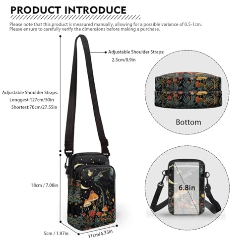 Image of Lightweight Small Crossbody Bags Cell Phone Purses Travel Pouch Shoulder Bag for Women