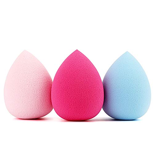 3/5/pcs/pack Facial Makeup Sponge Cosmetic Puff Flawless Powder Puff Makeup Tools for face mix color Blender Foundation Puff (3Pcs)