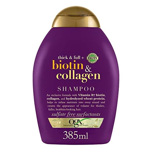 OGX Champú sin Sulfatos ni Parabenos para el Crecimiento del Pelo, Biotina y Colágeno, 385 ml