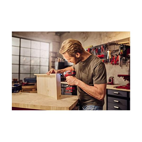 Einhell Akkuschrauber TE-CD 18 Li E Set Power X-Change (Lithium Ionen, 18 V, 2 Gang, 47 Nm, LED-Licht, Koffer, inkl. 2,0… – Bild 6