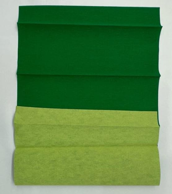 ProKart Flower Making Duplex Wrinkled Stretchable Crepe Paper for DIY Flower Making and Wrapping (Pack of 6 Sheets) (Dark Green) 1