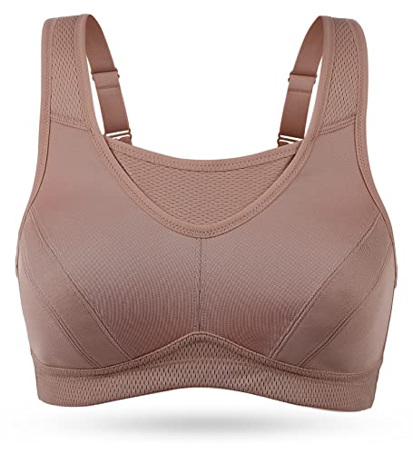 Image of Wingslove High Impact Sports Bras for Women Plus Size Non Padded Wirefree Workout Bra Bounce Control