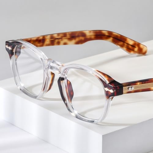 Image of HEPIDEM Acetate Glasses Frame Men Women Square Eyeglasses Optical Spectacles MZEPH