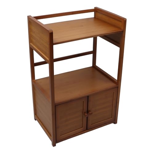 ANGGREK Gabinete de Almacenamiento Tipo Buffet, Phyllostachys Pubescens, Aparador Multicapa con Cajones Lisos para Sala de Estar y Oficina
