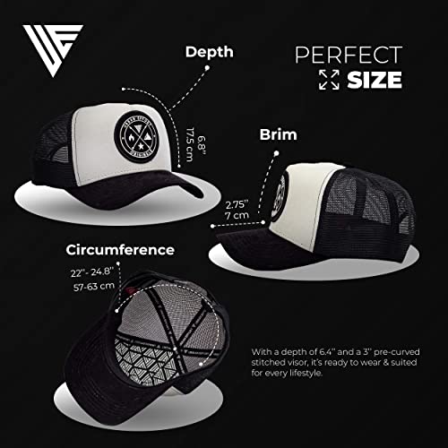Image of Urban Effort Trucker Hat for Men - Mesh Back Baseball Cap, 5 Panel Snapback Hats for Men and Women