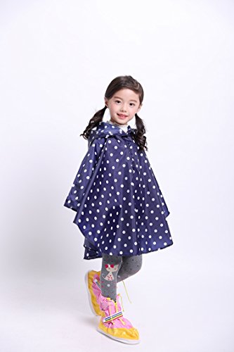 Image of Freesmily Kids Cute Raincoat Waterproof Rain Poncho Jacket Coat for Girls Boys