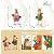 Natelf Metal Rooster & Hen Outdoor Statues Home Decor Hand-Painted Chicken Sculptures with Flower for Home Patio Lawn Backyard Farmhouse Kitchen Weather-Resistant Garden Ornament Gift Set