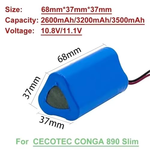 Batería Lefant M501A de 3500 mAh para limpieza húmeda prolongada 2