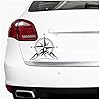 Autosticker, kompas, offroad, windroos, sticker, folie voor auto, motorfiets, caravan, camper, aanhanger, zelfklevend…