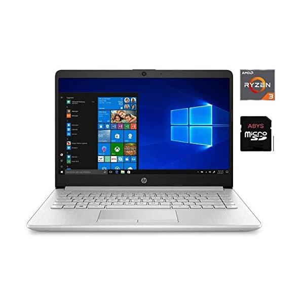 HP-14-HD-SVA-Micro-edge-WLED-backlit-Laptop-PC-AMD-Ryzen-3-3250U-Processor-16GB-DDR4-512GB-SSD-AMD-Radeon-Vega-3-Graphics-HDMI-Windows-10-S-Google-Classroom-Compatible-64GB-ABYS-Micro-SD-Card HP 14inch HD SVA Micro-edge WLED-backlit Laptop PC, AMD Ryzen 3 3250U Processor, 16GB DDR4, 512GB SSD, AMD Radeon Vega 3 Graphics, HDMI, Windows 10 S, 64GB ABYS Micro SD Card , Silver