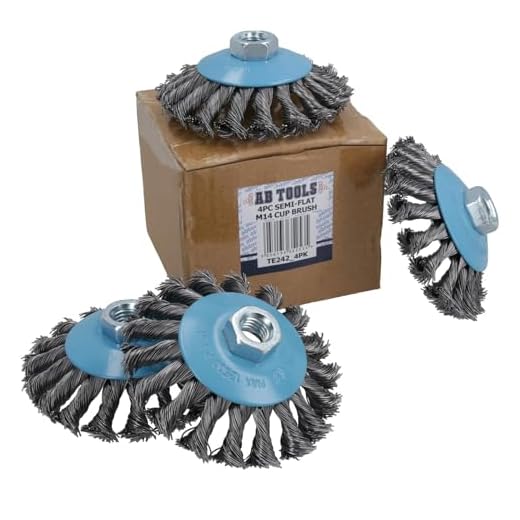 4-Pack Twist Knot Wire Brush Set