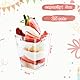 VFANDV Desserttassen Set, 25 Stück aus 160ml Wiederverwendbar Quadratischer Desserttassen, Plastikbecher, DIY Dessertschalen für Pudding Mousse Eiscreme Dessert Party