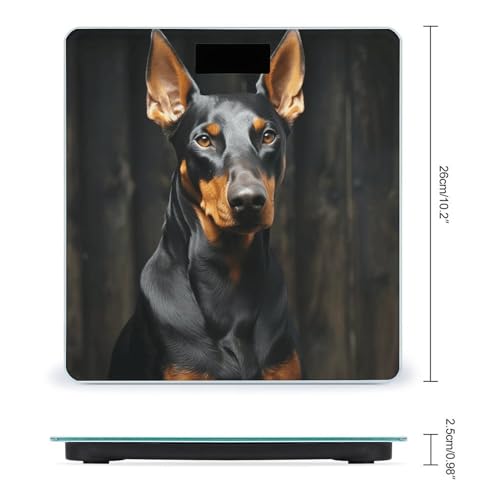 Báscula Digital Doberman para Baño Compacta y Precisa miniatura 2
