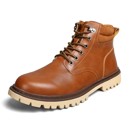 Image of Shaire Men's Leather Chukka Boots | Lace-Up Ankle Boots for Men | Casual Comfort Boots