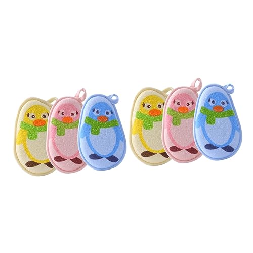 Totority 6 Piezas De Baño Para Niños Artículos De Baño Para Bebés Toalla Infantil Herramientas Para Niños Pequeños Esponja De Baño Esponja De Baño Para Niños Esponja De Baño Para El