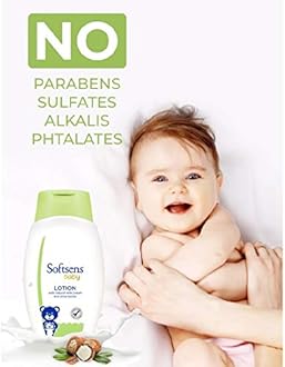 Softsens Baby Nourishing Lotion with Milk Cream & Shea Butter For Face & Body, Moisturizer for Kids (200ml x Pack of 2, Green)