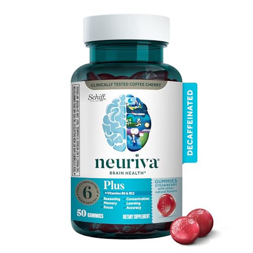 NEURIVA Plus Decaffeinated Nootropic Brain Supplement for...