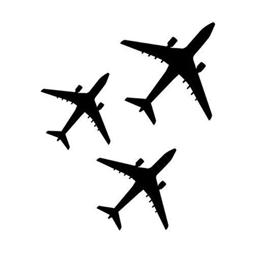 GADGETS WRAP Wall Decal Vinyl Sticker Wall Decoration - Three Airplanes Plane-image-9