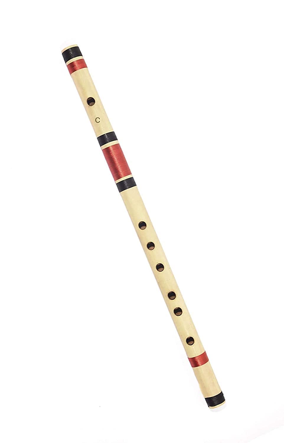 Blue Panther Bamboo Flute in C Natural Tune (~33 cm) – 6 Hole Student Bansuri for Beginners, Kids & Adults | Handcrafted Musical Instrument