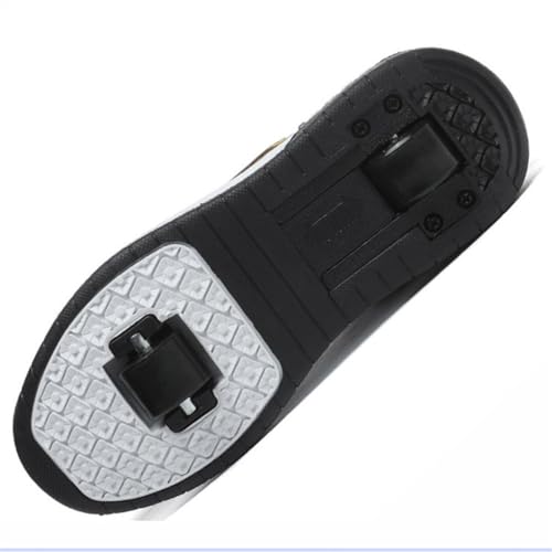 Kids Roller Skate Shoes Roller Sport Sneakers Shoes for Boys Girls with 2-Wheels Unisex Child Retractable Sneakers Shoes for Birthday Children Show Gift 6