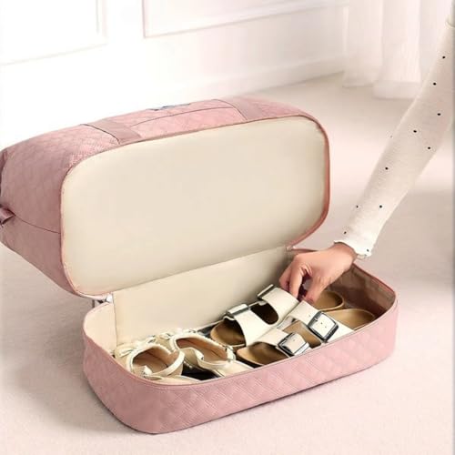 Travel Duffle Bag with Shoe Compartment, Large Weekender Tote for Women,Carry on Overnight Bag,Gym Duffel Bag with Wet Pocket, Hospital Bags for Labor and Delivery ，Pink3