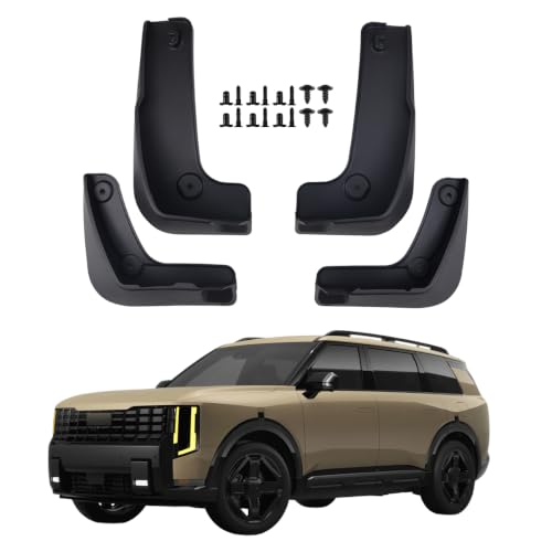 Image of Mud Flaps for 2027 Kia Telluride X-Line /X-Pro Mud Guards Splash Guards No Drilling Required, Set of 4PCS, All Weather Protects Against Rocks and Debris, MudGuards Exterior Accessories