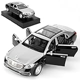 1:32 Compatible for S650 Car Model, Pull Back Diecast Toy Car with Sounds＆Lights for Kids Boys Girls and Adults, Gift Sliver
