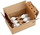 Amazon Basics E14 LED Lampe, Kerzenform, 5W (ersetzt 40W), klar, dimmbar, Warmweiß, 6Stück