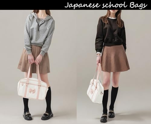 Kawaii Japanese Shoulder Bag Messenger Crossbody Cute Bowknot Bookbag Satchel with Card Holder2