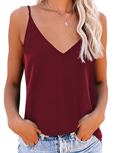 NONSAR Maillot de Corps à Bretelles Spaghetti pour Femme - Haut Basique - Débardeur Long - Spaghetti réglable - avec Bretelles Spaghetti - Cami - Débardeur...