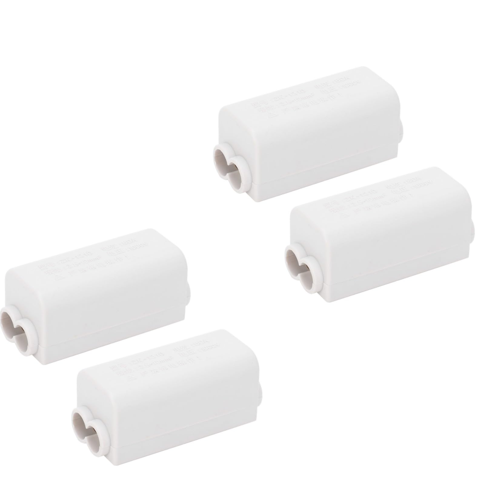4Pcs 1000V 80A Terminal Blocks High Power Main Splitter T Shape 1 In 2 Out Wiring Terminal Block Quick Splice Insulating Shell Electrical Connector for Electrical Panels Distribution Boxes