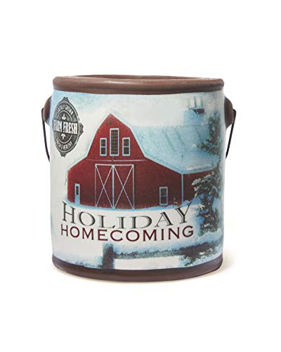 A Cheerful Giver - Holiday Homecoming Scented Jar Candle (20 oz) Decorative Ceramic Jar Candle with True to Life Fragrance Made in USA