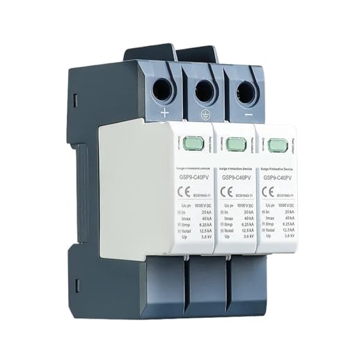 Parafoudre solaire photovoltatïque GSP9 3P 600VDC pour protection CC de rail DIN