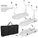 Yaheetech 37-inch Portable & Foldable Manicure Table Nail Desk Workstation with Large Drawer/Client Wrist Pad/Controllable Wheels/Carrying Case for Spa Beauty Salon White, 1 Count (Pack of 1)