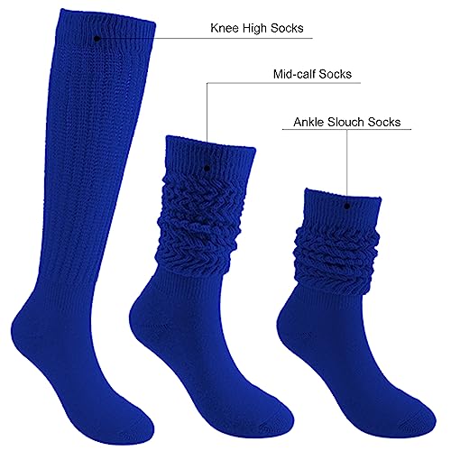 DOOVID Slouch Knee High Cotton Long Scrunch Boot Socks for Women4