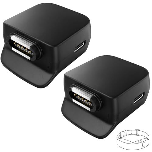 Image of 2 Pack Magnetic Charging Adapter Compatible with Halo Collar 4 5 Dog Fence,USB-C