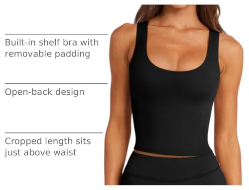 Image of LASLULU Womens Sport Bras Long Line Workout Yoga Gym Athletic Tops Clothes Shirts Camisole Padded Crop Tank Tops
