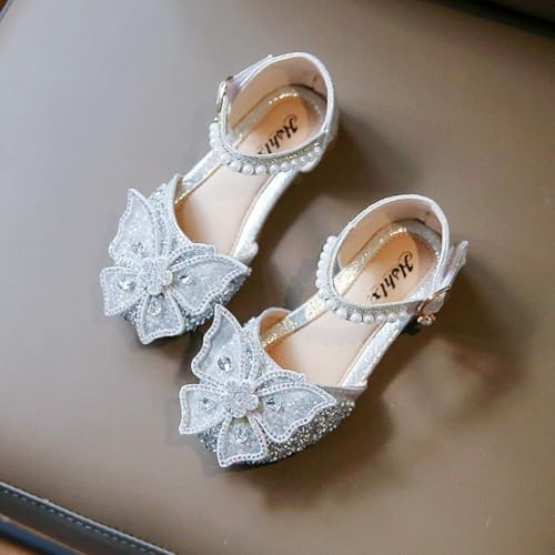 Toddler Girls Sparkle Princess Mary Jane Ballet Flats Glitter Bow Flower Girl Wedding School Party Shoes for Little Kids3