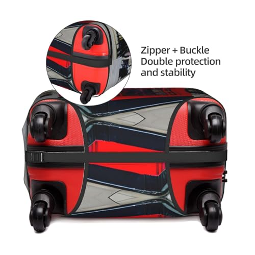 Telephone Booth Tsa Approved Luggage Cover For 18-32 Inch Suitcases Scratch-Resistant Stretch Luggage Cover4